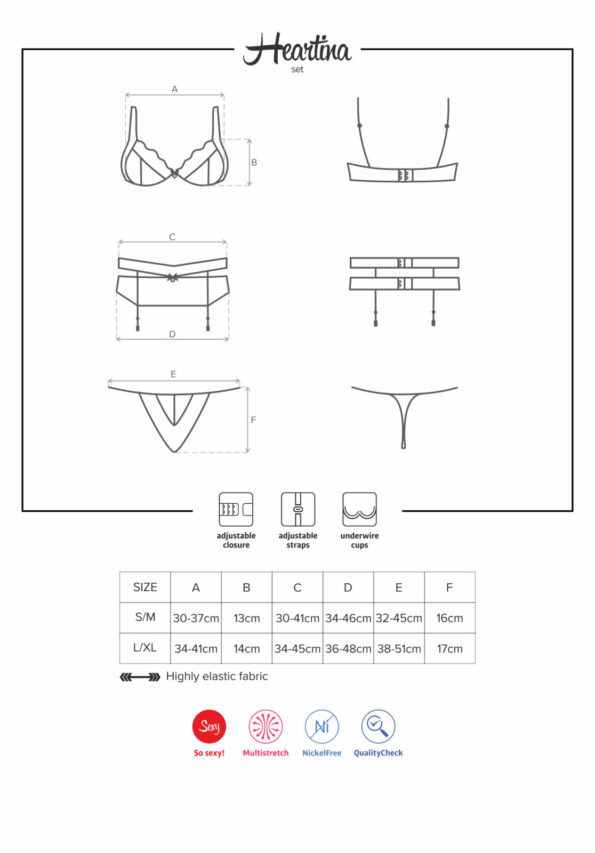 Heartina 3-osaline komplekt
