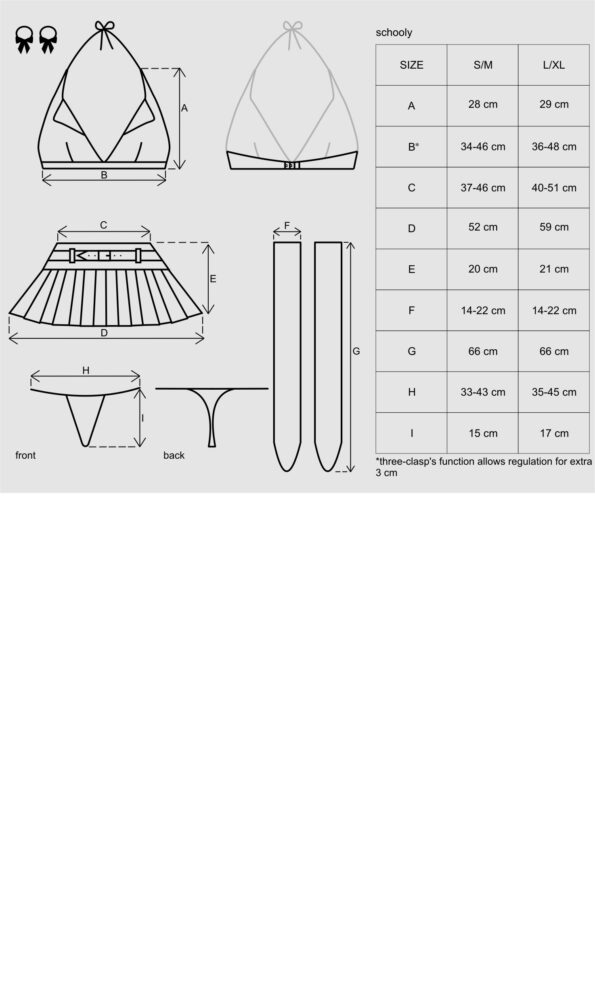 Schooly 5-osaline kostüüm