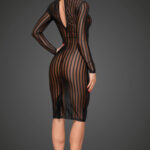 Must läbipiastev kleidike F182